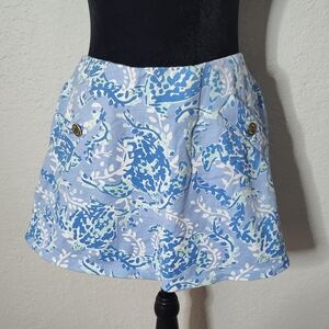 Lilly Pulitzer Sea Turtle Skort - Size XS
